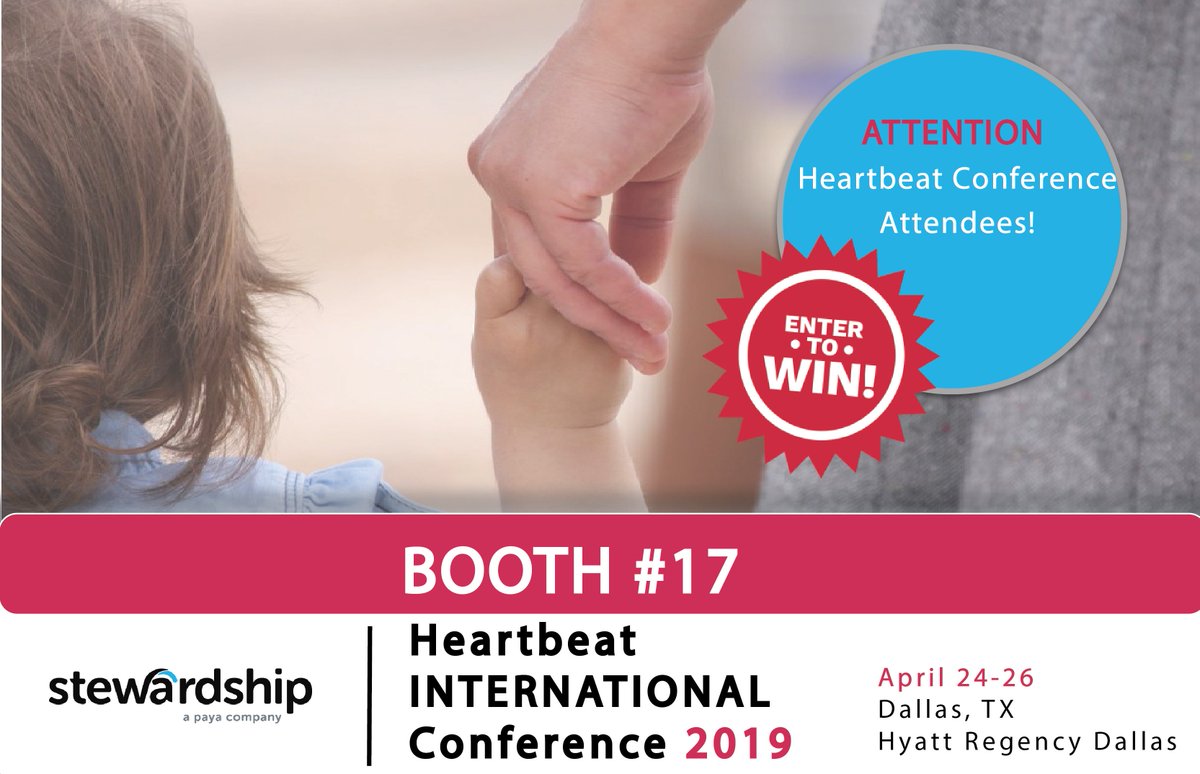 stewardshiptech's tweet photo. The Heartbeat International Conference has been AMAZING and as we promised conference attendees, here's the link to enter for our show giveaway. --> https://t.co/nLtDcPMlrp Can't attend the show, contact us directly 866.604.8880 and mention this post. #HeartCon19 #Stewardship https://t.co/pwhVz9pGbX