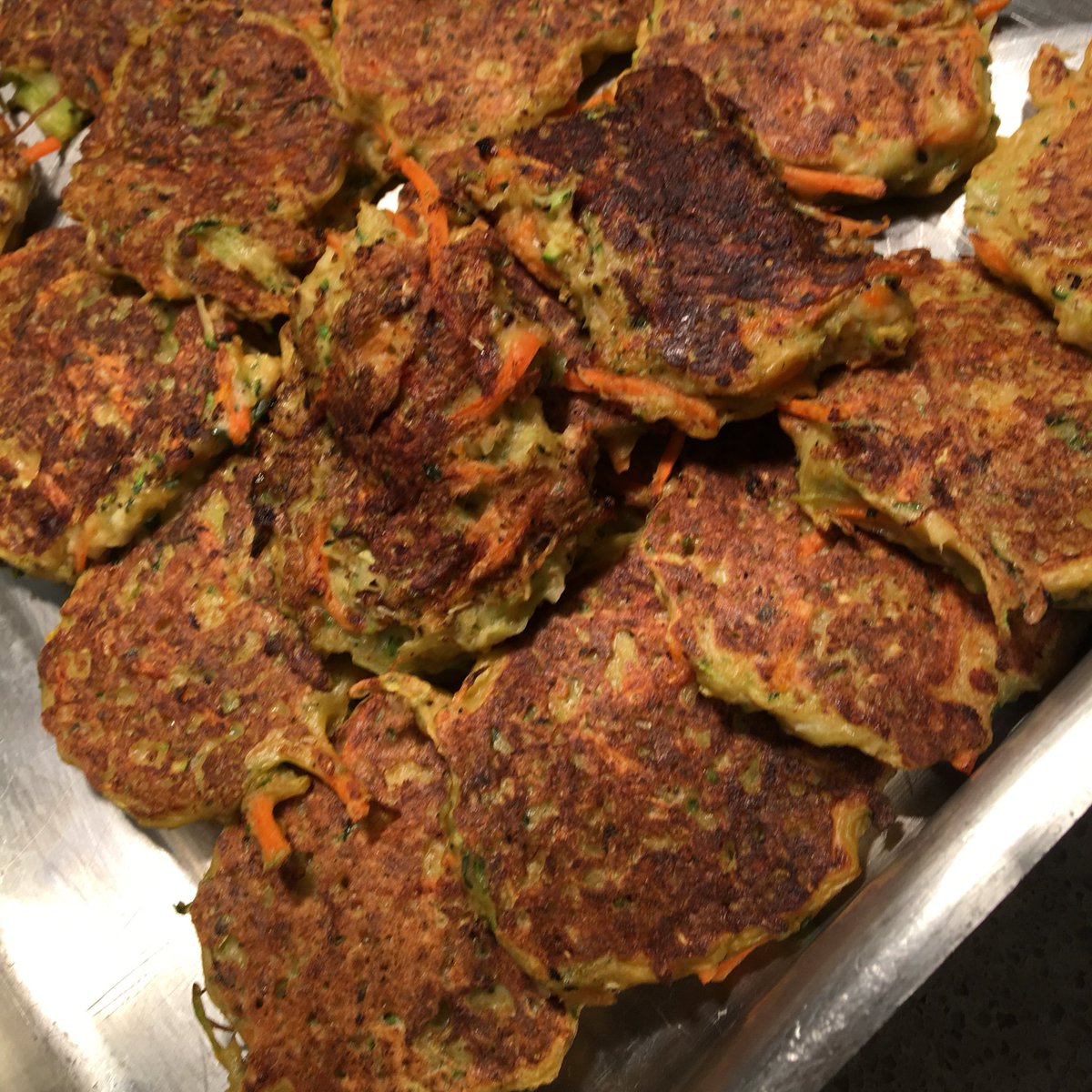 Turned our vegetable scraps into vegetable fritters <a href="/FlikISDining/">FLIK Independent School Dining</a> <a href="/charchristiannc/">Charlotte Christian</a> for a simple #StopFoodWaste menu item. #StopFoodWasteDay