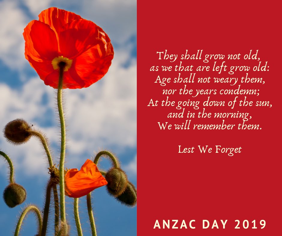 Lest We Forget 🇦🇺🌹 🇳🇿