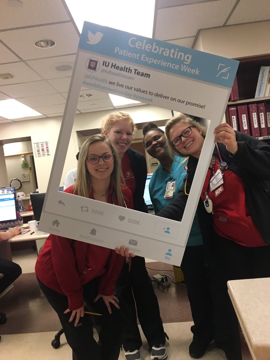 lori_garrard's tweet photo. @IUHealthTeam  6N We are Patient Experience!!  #WeDeliverWednesday #pxweek https://t.co/ayGY2TLW1r
