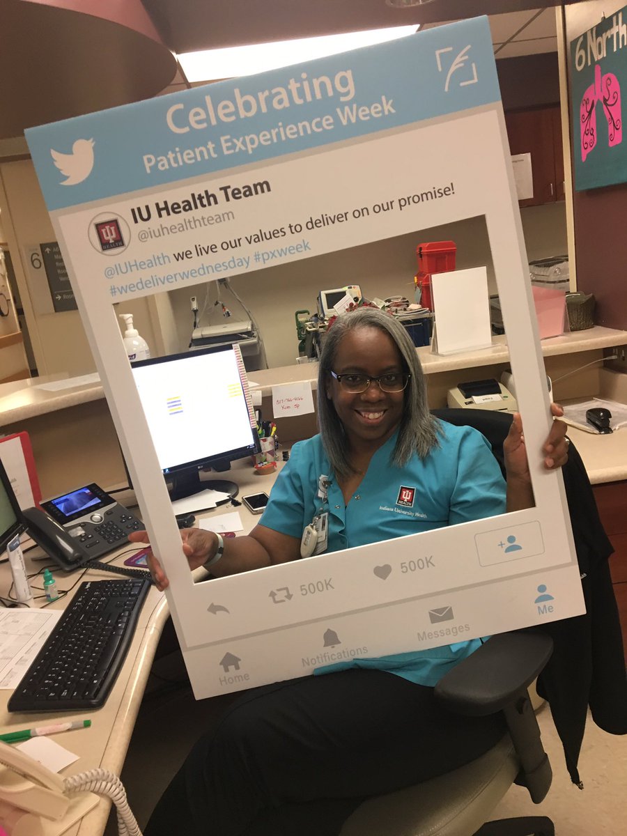 lori_garrard's tweet photo. @IUHealthTeam  6N We are Patient Experience!!  #WeDeliverWednesday #pxweek https://t.co/ayGY2TLW1r