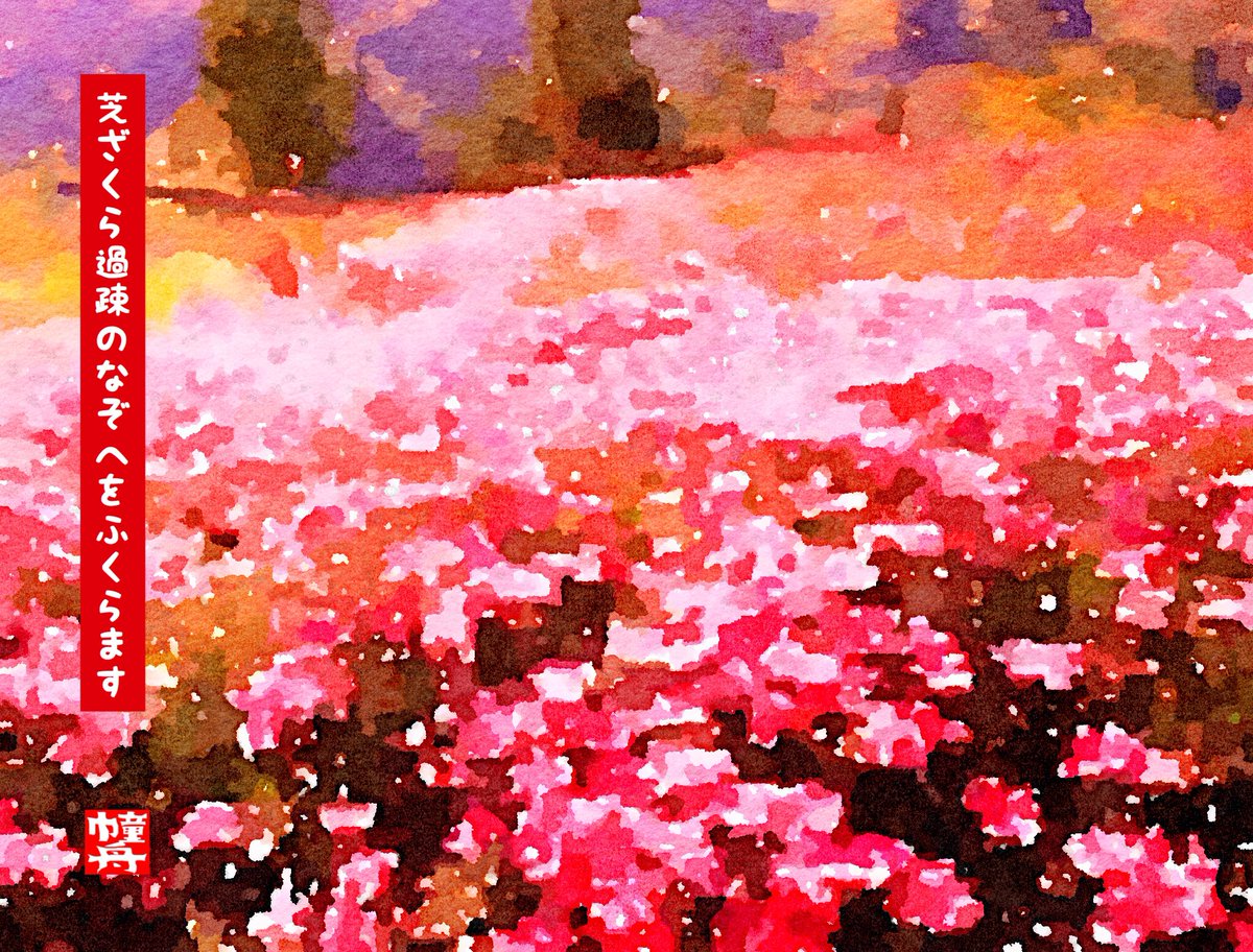 氷下魚 幢舟 芝桜 しばざくら 芝ざくら過疎のなぞへをふくらます 幢舟 俳句 季語 Kigo 写真俳句 芝桜