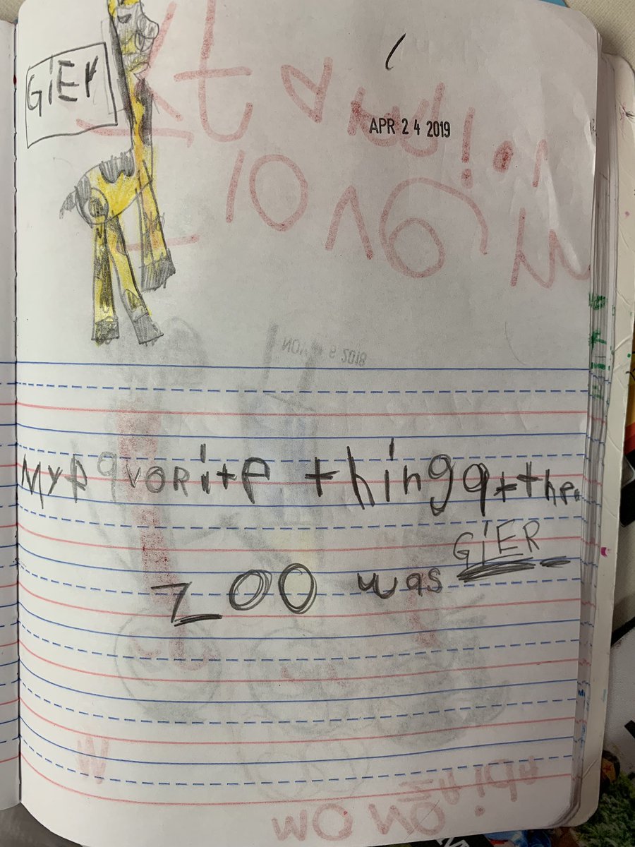 My class wrote about their favorite things at the Zoo yesterday @GarciaLeza1 #PreKcanWrite #incrediblewriters @PattyWillis1 @PrimaryELA #KindergartenReady @Kennedy701Mrs