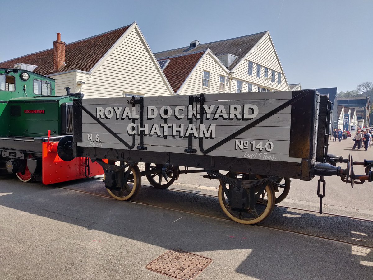 Here's one for #WagonPics fans. A local special & particularly well painted in my opinion. Again from @DockyardChatham Steam & Transport Festival.