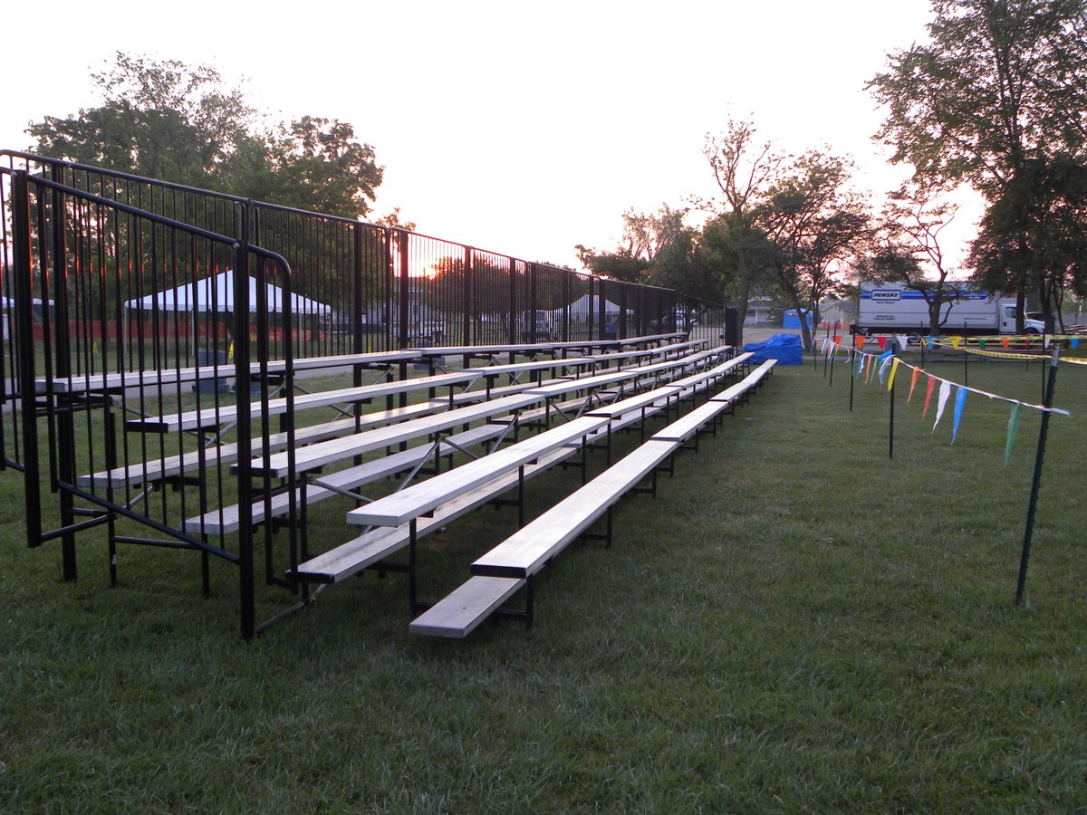 We offer totally portable aluminum bleacher seating that can be assembled in several different configurations.

Call Today To Speak With A Specialist! (734) 542-4000
renegadestaging.com/bleacher-rental

#bleacherrental #lowrisebleachers #eventequipmentrental #renegadestaging #rentbleachers