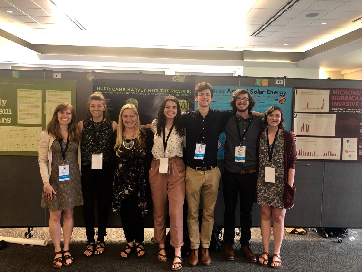 Chelse_Prather's tweet photo. Our lab presented posters the we designed with a class of @UDaytonCAS graphic design students again this year at #Stander2019. Always fascinating to see our work portrayed through the lens of non-scientists! https://t.co/vWzBKd3XAC