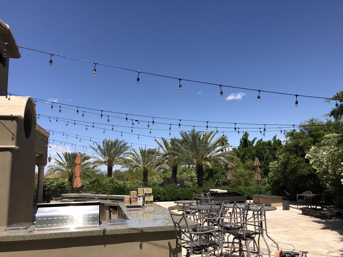 uniquelectrical's tweet image. Look what a little string lighting can do! :)