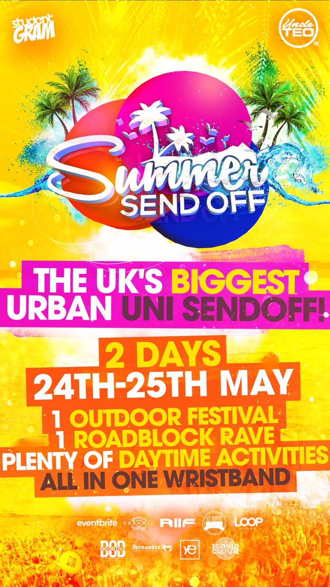 Megaan__xo's tweet photo. @UncleTEOPr & @SummerSendOFF_ Present To You....
#SummerSendOFF
Pre-Release Wristbands become available this Sunday!
An experience like no other!
1 Outdoor Festival
1 Nighttime Rave
& Plenty Of Daytime activities
All In One Wristband
#DifferentSelections https://t.co/yrGJIi2dMV