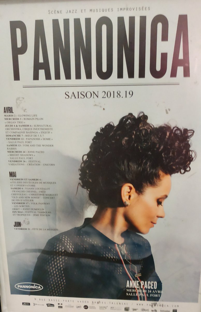 CarelleAlex's tweet photo. 🎼🎵🎶 At Last... #BrightShadows le dernier album de @AnnePaceo en concert au @PannonicaNantes avec @chpanzani @TonyPaeleman @_AnnShirley Florent Matéo et Mathis Pascaud. Un concert d'une chaleur humaine à faire oublier "ce ciel de Nantes..." et un album @LaborieJazz @JazzSLP 🎙️ https://t.co/dp2JYIz3ej