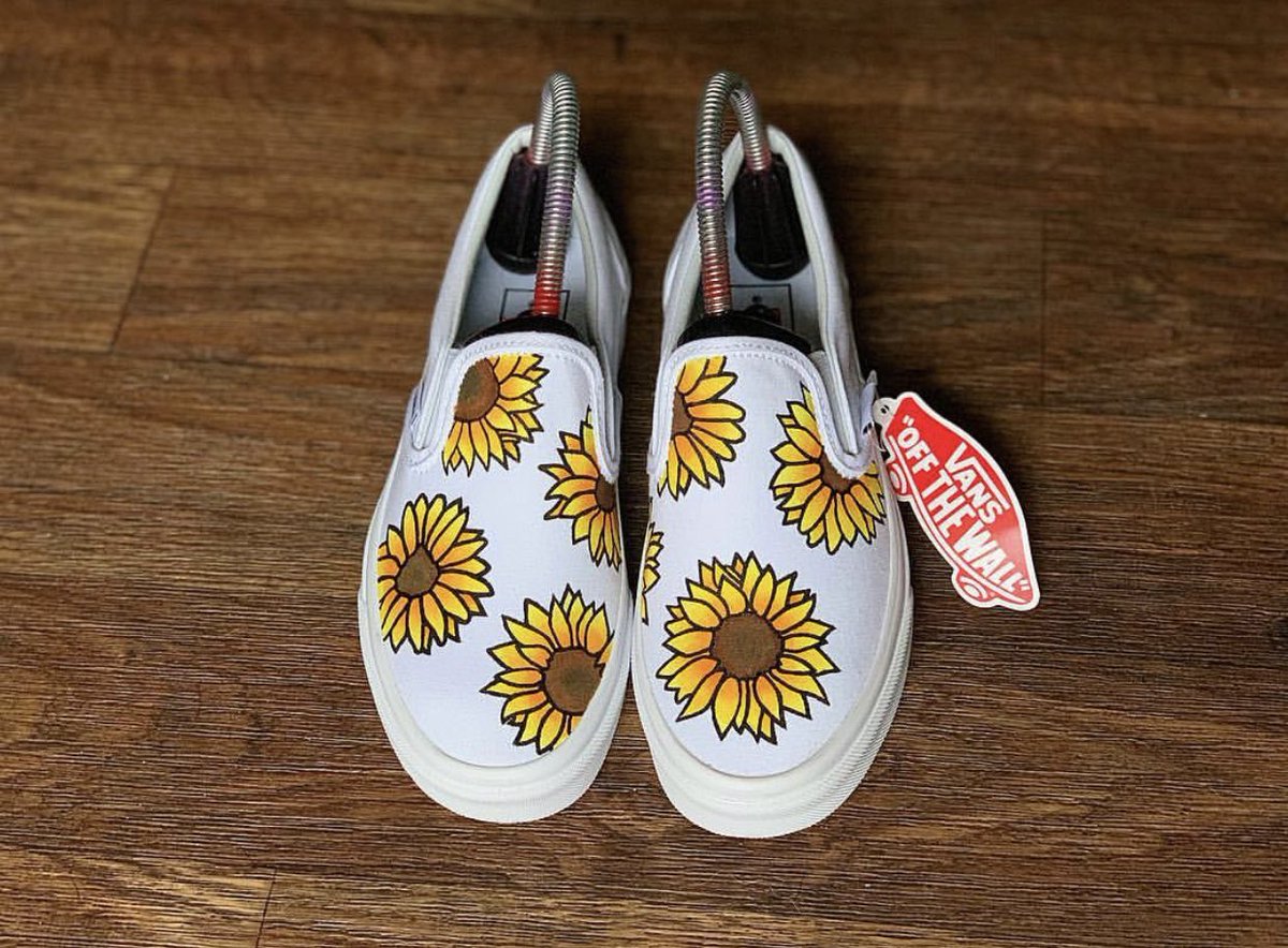 sunflower white vans