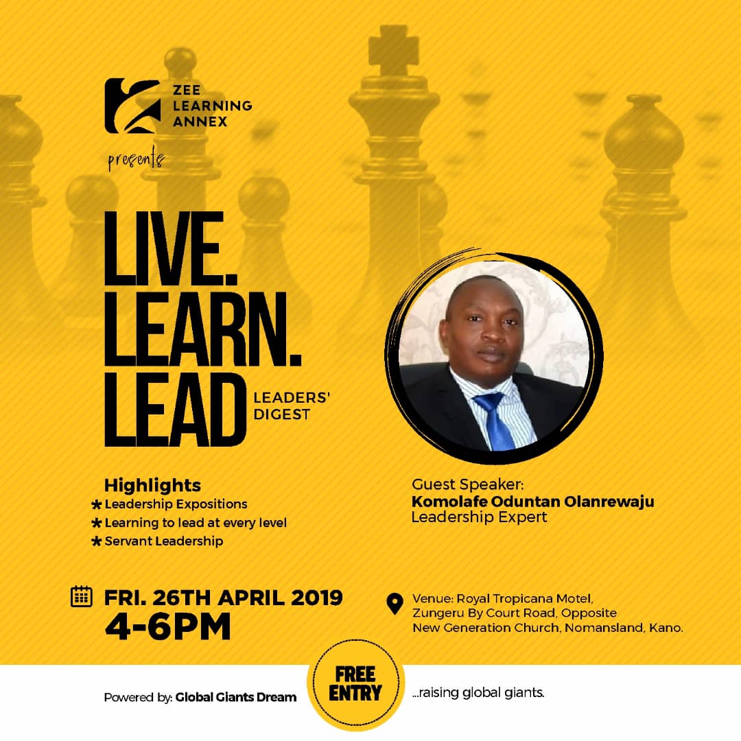 zlearningannex's tweet photo. LIVE. LEARN. LEAD (LEADER'S DIGEST).

Dr. Myles Munroe once said, "Everyone was born a leader because everyone was born with a unique gift." I couldn't agree more to that.
However, they must be trained to utilize this leadership.
.
Join us this Friday with @pastorkomolafe

#Free https://t.co/78C8NJDO7D