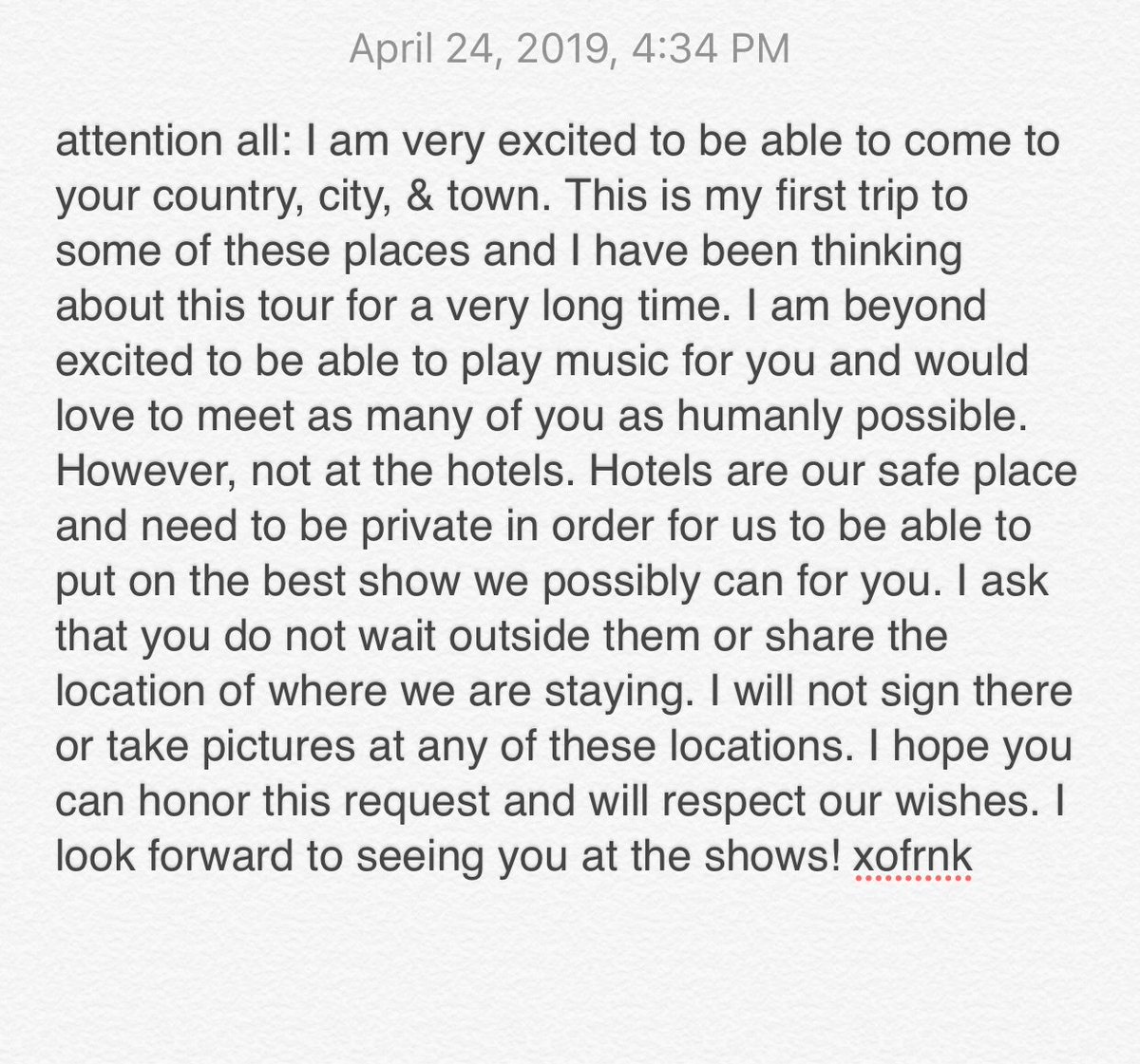 dear phrends, please translate and share. thank you so much. xofrnk