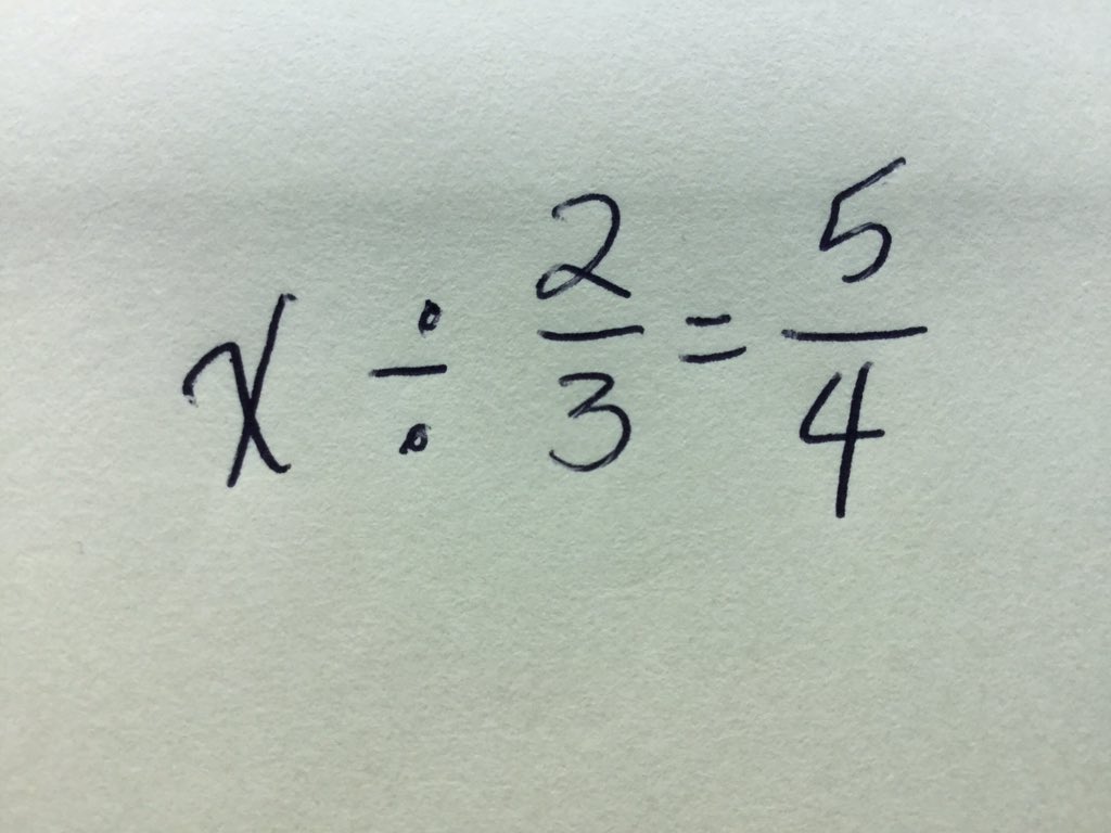 PatriciaHelmuth's tweet photo. @eappleton @Davida_Da_Diva I wonder how same student would solve problem with numbers that are not “trick friendly”? https://t.co/Xis05j2SH6