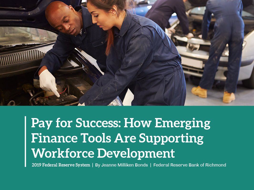 RichmondFed's tweet image. We take a look at how Pay for Success financing can support K–12 career and technical education opportunities in our latest #InvestInWork special topics brief: bit.ly/InvestInWork_. #WorkforceWednesday