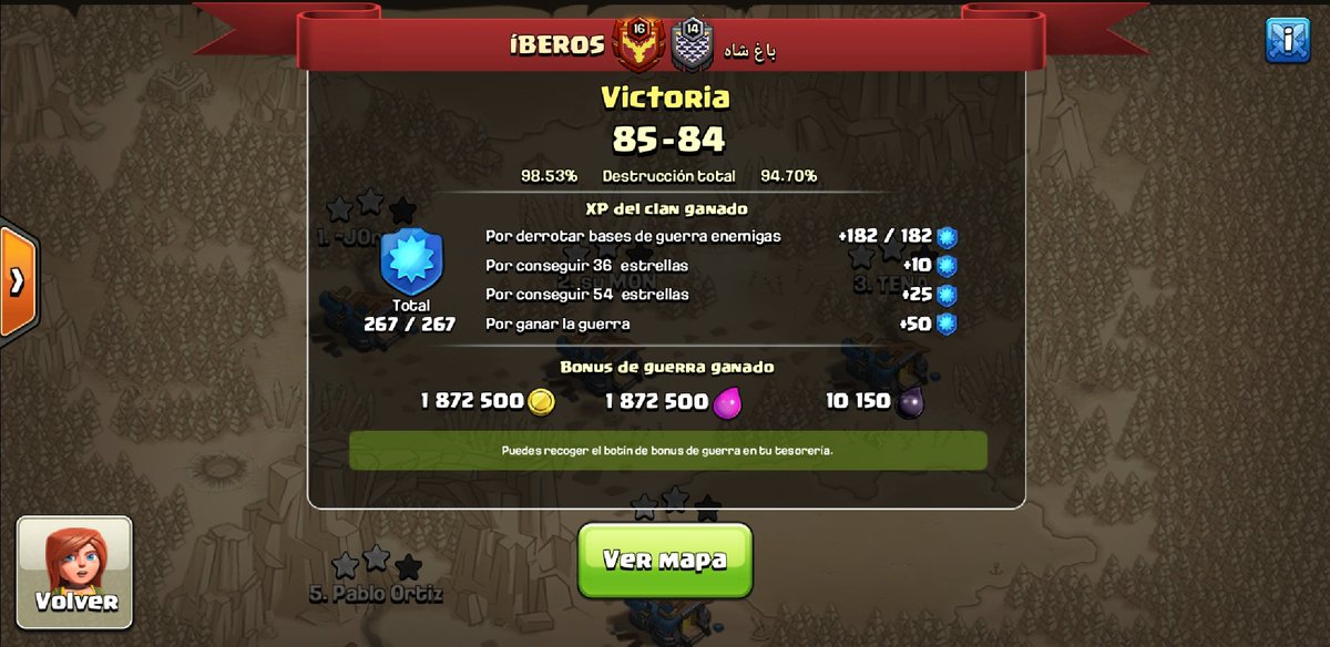 Otra guerra consumada entre 99 por cien