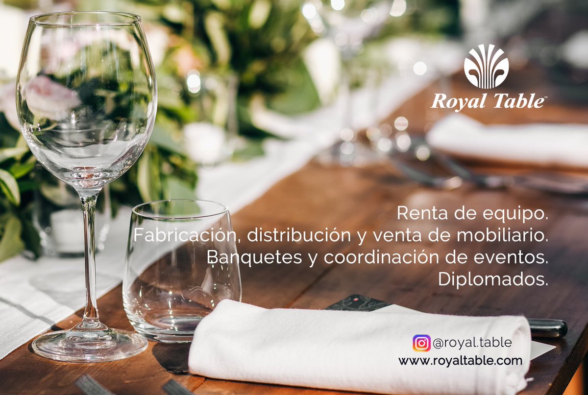 RoyalTable's tweet photo. #RoyalTable tiene todo lo que necesitas para iniciar tu negocio, renovar o ampliar tu mobiliario!
¡¡Somos el material de apoyo para tus éxitos!!💯
Fabricación, distribución, renta y venta de mobiliario.
Entra ya ➡ https://t.co/r2AdTadI6R https://t.co/Xb8ZklZocX