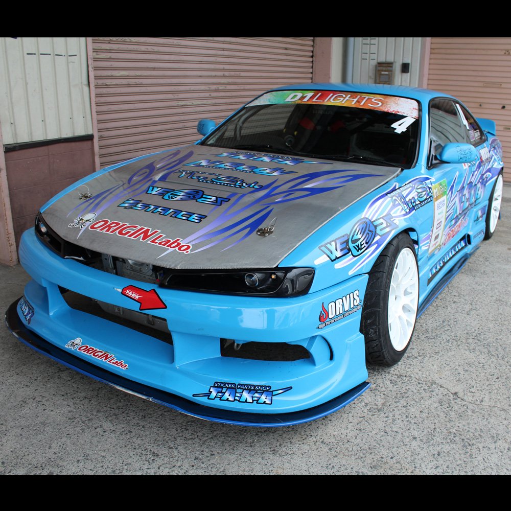 Masato Nishida コンバットアイ S14シルビア後期用 Withライトタイプ 撮影協力 スカイモータース様 Combat Eye With Light For S14 Silvia Koki Originlabo オリジンラボ ドリフト Drift Jdm S14 S14シルビア S14シルビア後期 シルビア コンバット