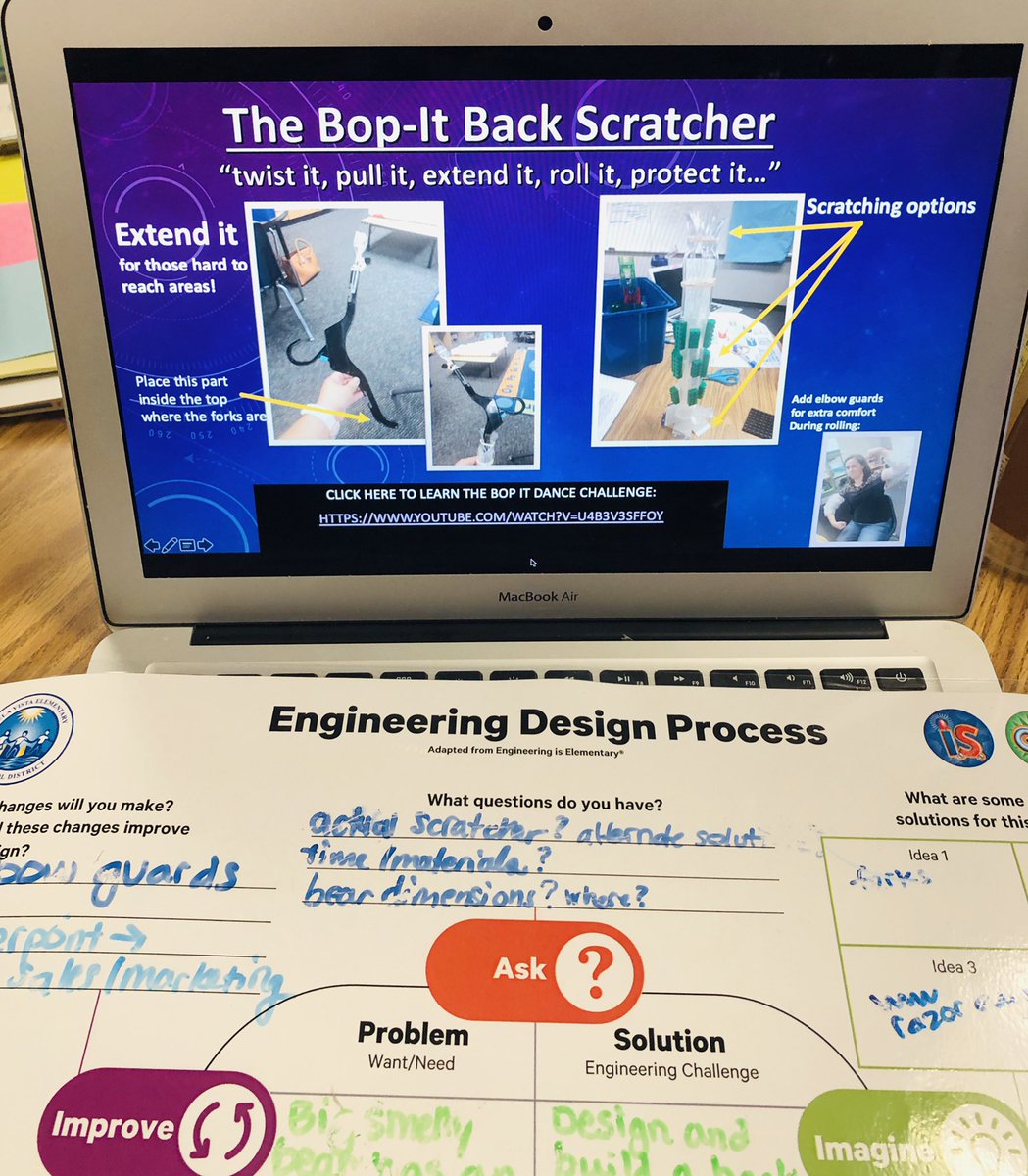Mr_BMichael's tweet photo. Diving deeper into the Engineering Design Process in the #WildcatWorkshop #makerspace @LomaVerdeSchool using engineering challenges based on narrative & expository text. Some groups even incorporated the #Enterprising #RIASEC themes into how they shared their work. @breewatsonca https://t.co/PVbyePWSG0