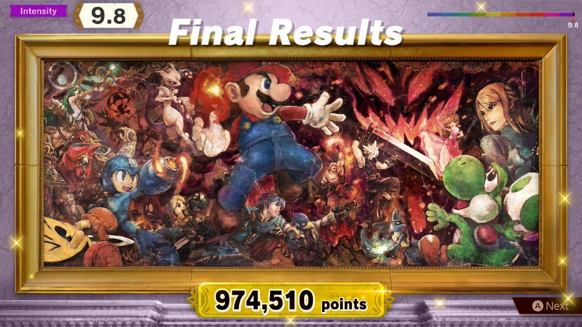 leafina7's tweet photo. Excuse me while I cry myself to sleep now... So close to 9.9 😭😭😭😭
#supersmashbrosultimate #supersmashbros #nintendoswitch #Nintendo #tearsofsadness #soclosebutnotquite #eternalsadness https://t.co/KAJx7rmuNO