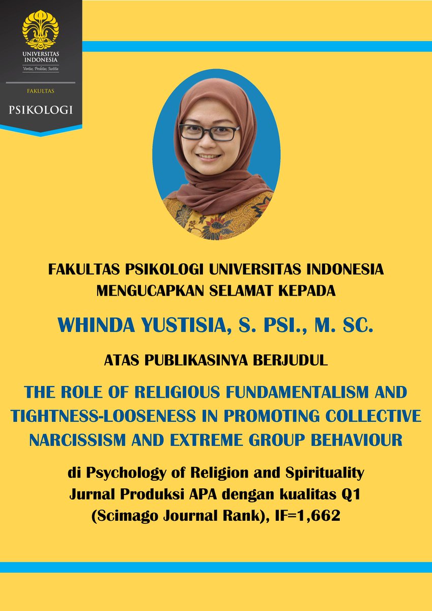 psikologi_ui's tweet photo. #fpsiui
#fpsikologi https://t.co/PyZPTI9mQf
