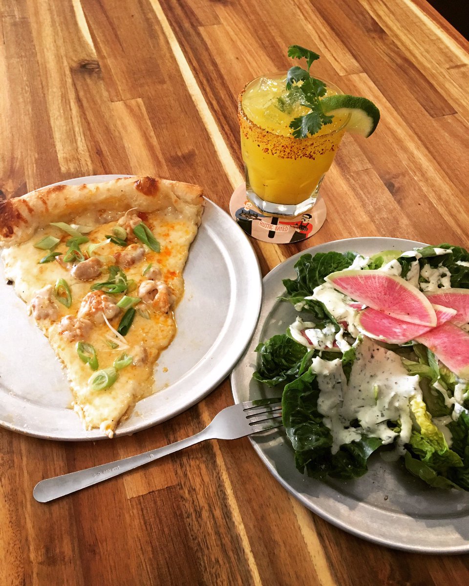 New menu day! Featuring the Penny (buffalo chicken, green onion, mozzarella/jack cheese blend, blue cheese cream), the Lil Gem (watermelon radish, green goddess dressing), and the Mango Habanero (habanero infused tequila, lime juice, mango purée, cilantro).