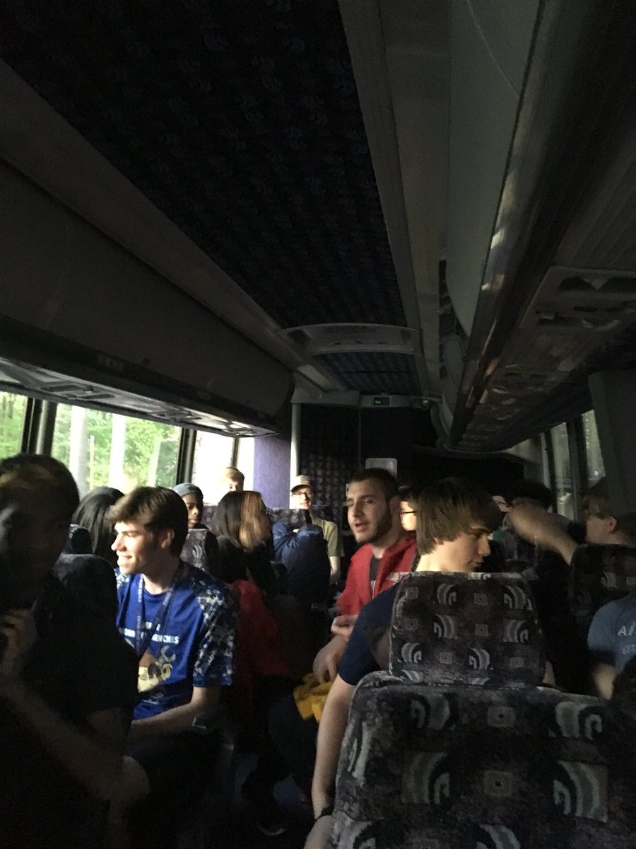 Detroit, here we come! Here’s to an 11 hour bus ride