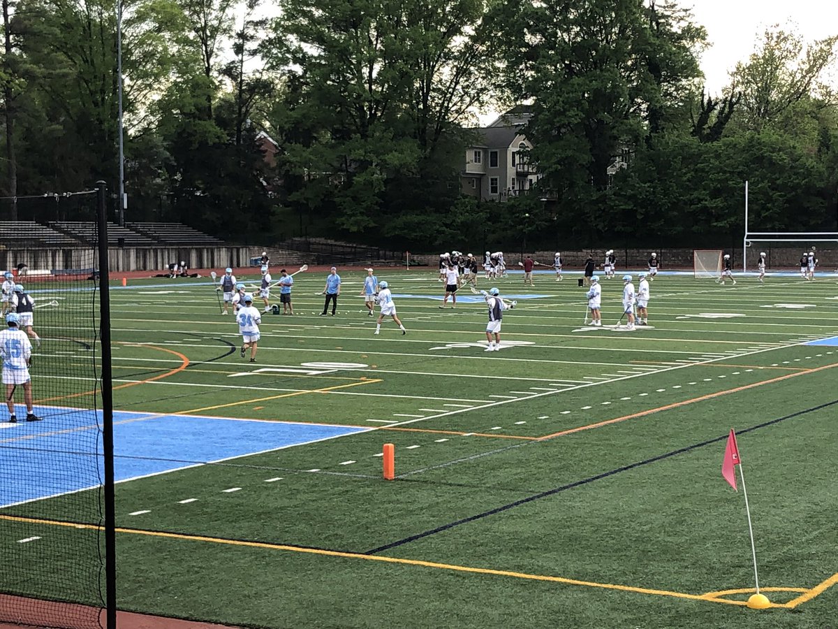 Warming up for home game vs  Oakton!