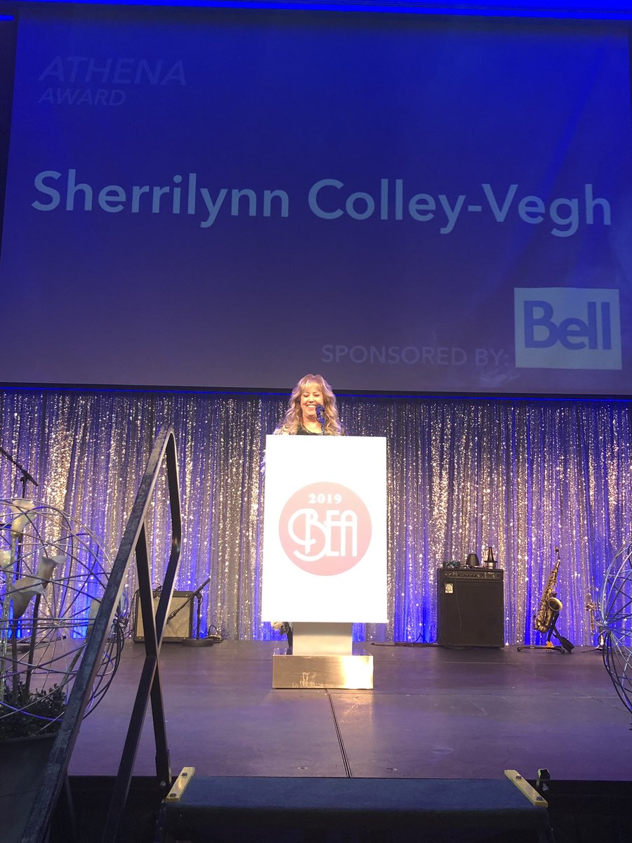 Congratulations <a href="/WERCofC/">Windsor Essex Chamber of Commerce</a> #BEA19 <a href="/ATHENAleaders/">ATHENA International</a> Award recipient to Sherrilynn Colley-Vegh 

<a href="/LeadershipWE/">Leadership Windsor</a> #YQG