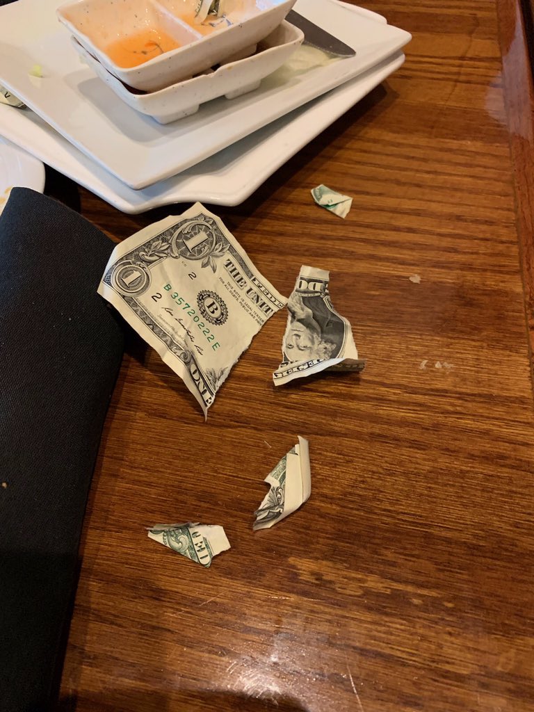 crystalsingchan's tweet image. So Wild Wok puts gratuity on parties 6 and more. Well a party of 9 girls on the maiden softball team wants to be petty as fuck about it so this is what they did... if y’all girlies see this, please don’t come back :)