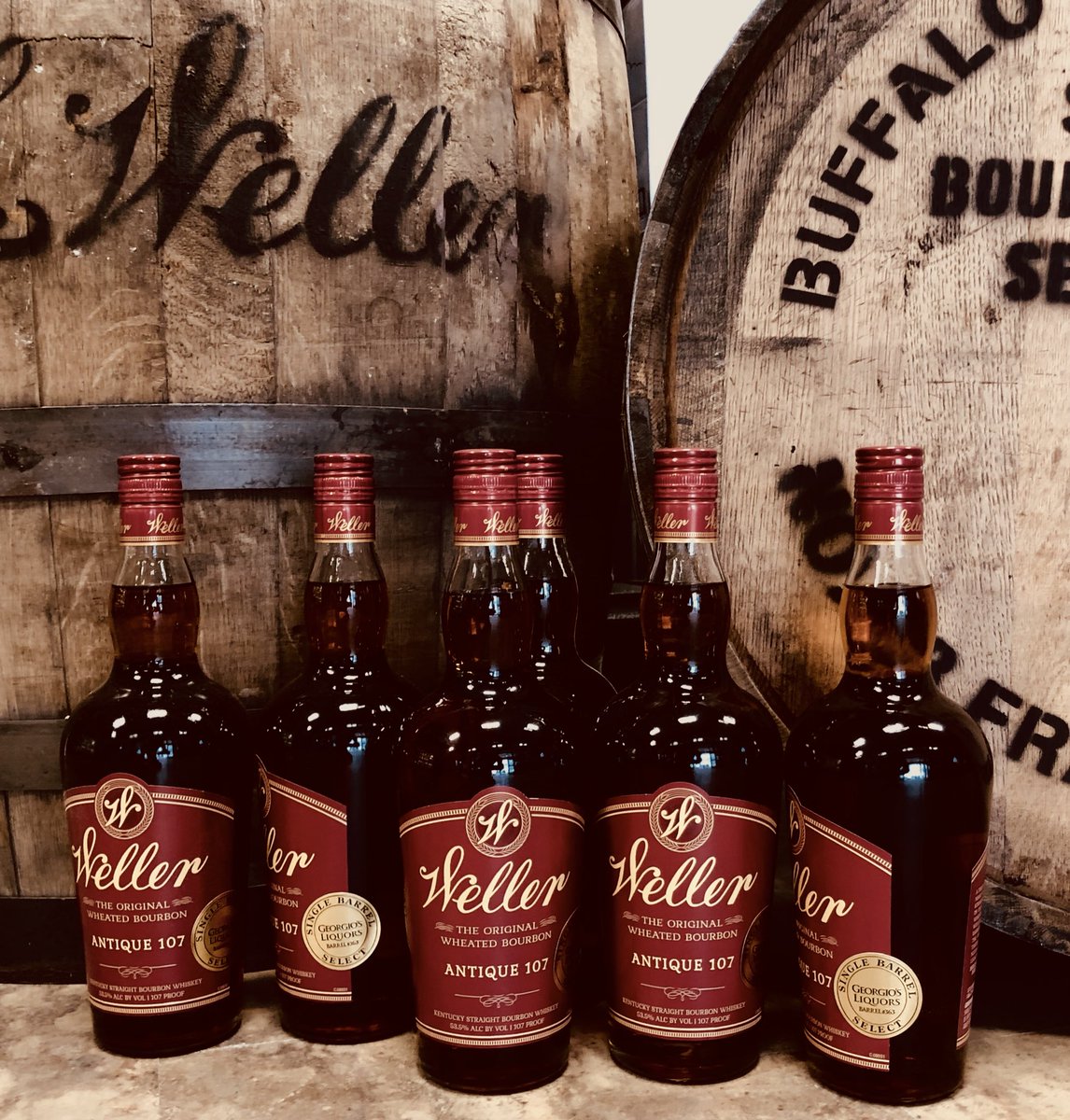 It’s Weller Wednesday! Our one of a kind, Private Barrel of Weller Antique Bourbon is here!
1 Per Household. #georgiosliquors #bourbon #buffalotrace #weller #whiskey