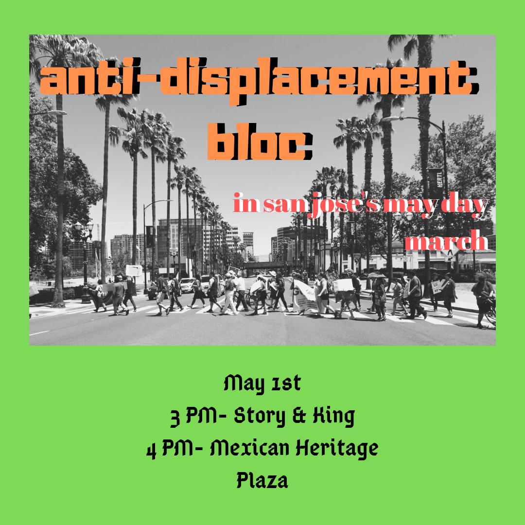 STP_SJ's tweet photo. Stand together against the POLITICAL VIOLENCE of deportation and police brutality & the ECONOMIC VIOLENCE of gentrification and inequality.
We demand dignified lives and communal land.
#FueraGoogle #HeyGoogle #Homes4All #HereToStay #SanJose #SanJoKultura #SanJoseNoSeVende https://t.co/GGQ0PsJ3uz
