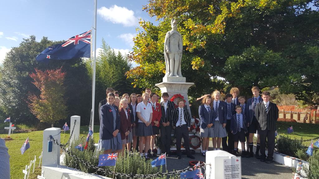 Christchurch students at our 10am Service. Lest we forget.