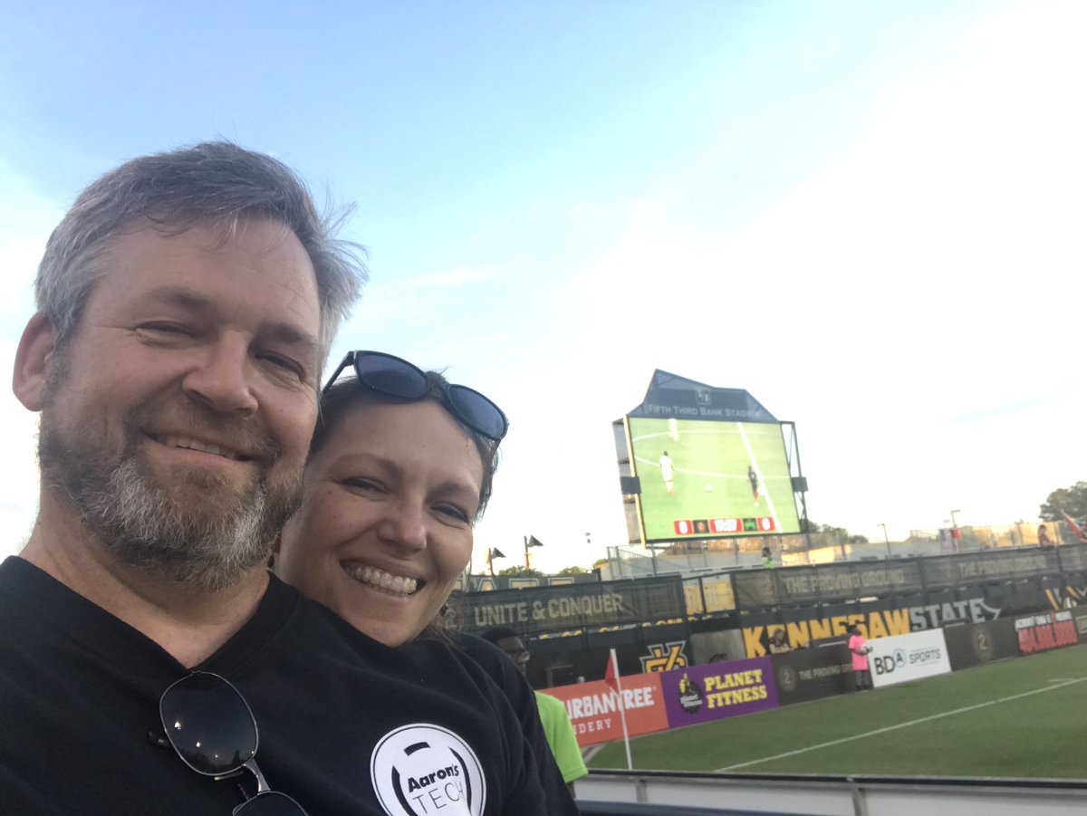 Cheering on #ATLUTD2 at KSU Stadium... We Ready!