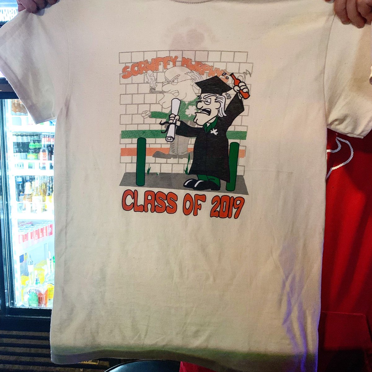 ScruffyMurphys1's tweet photo. Class of 2019...YOUR SHIRTS HAVE ARRIVED!!!
Come by and get one tonight at SCRUFFS KARAOKE!!!
Also, we now have all of our other shirts in stock!!
WE FINALLY GOT OUR SHIT TOGETHER!!
#AlmostGraduationTime
#ClassOf2019
#DoFunThings https://t.co/ohsJdbR00T