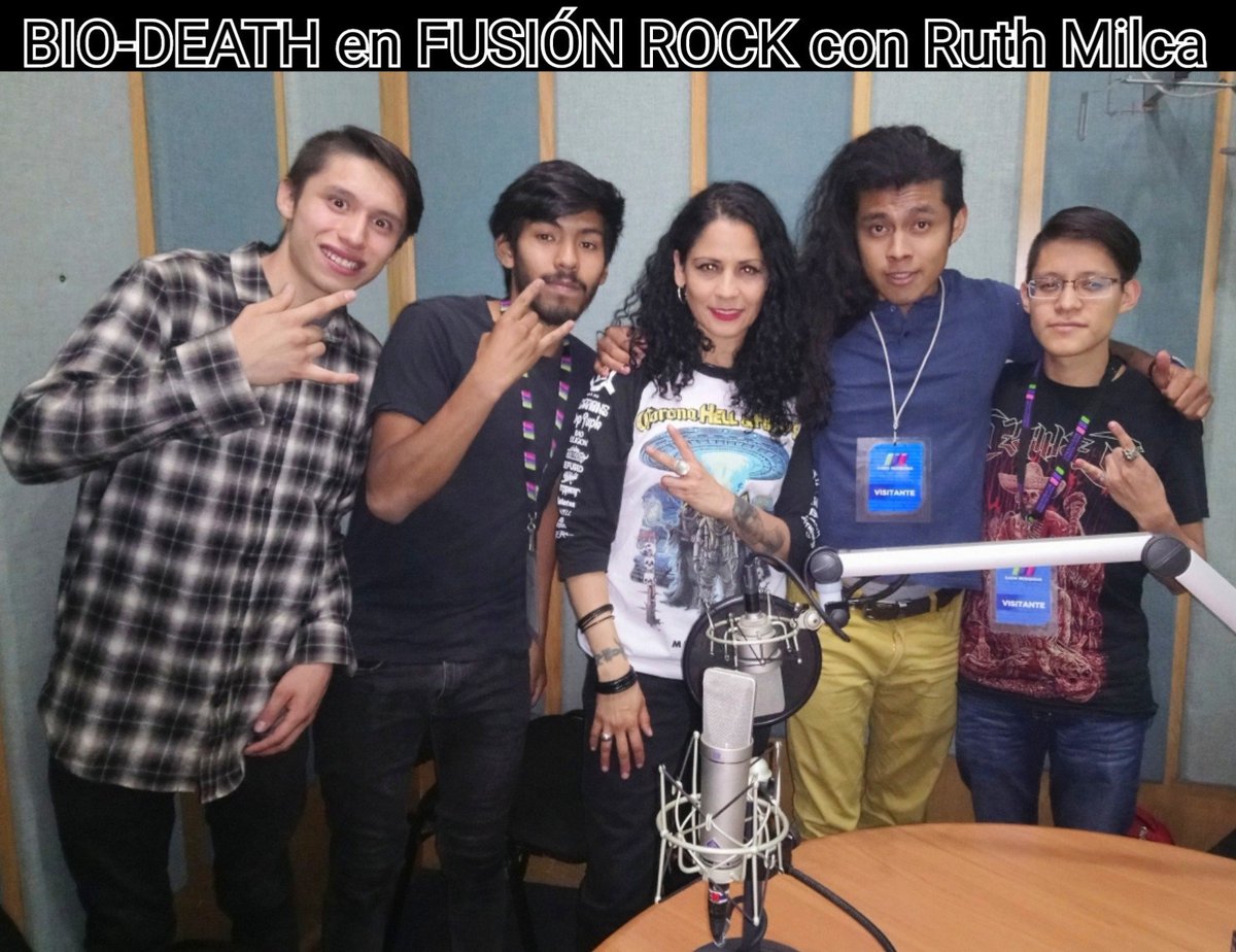 @RM1600AM <a href="/BioDeathMX/">Bio-Death</a> <a href="/BioDeathMX/">Bio-Death</a> en #fusiónRock en @RM1600AM  salud!!