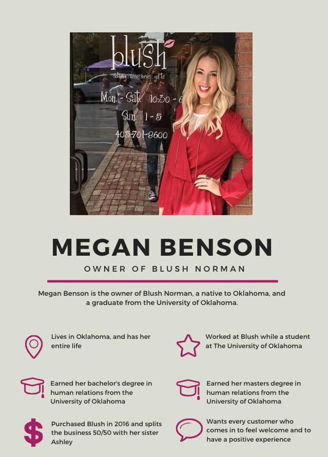 ShopBlush's tweet photo. Tomorrow, we’ll be doing an owner feature on Megan Benson, the co-owner of Blush Norman! Check back then to see more, but for now, here’s a teaser! https://t.co/VbZNtYBgTS