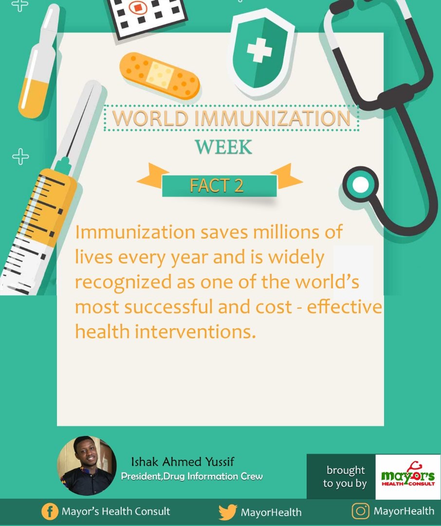 MayorHealth's tweet photo. Vaccines save lives!

#MayorHealth 
#VaccinesWork 
#WorldImmunizationWeek 
#ProtectedTogether https://t.co/o0uSp3qyJH
