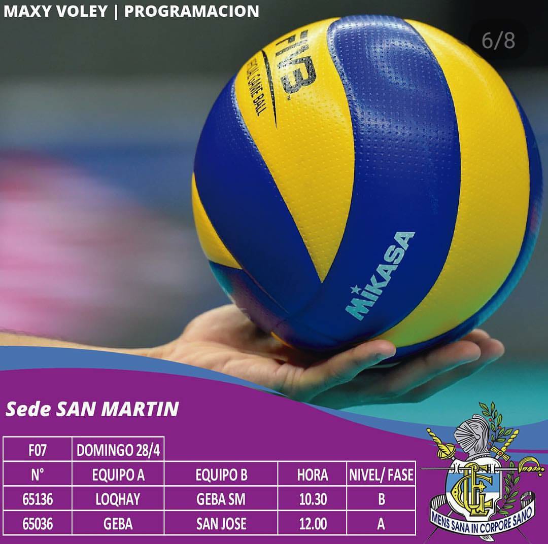 VoleyGeba's tweet photo. Programación del fin de semana de #VoleyGeba  Torneo de #Metrovoley 
Sábado 27 y Domingo 28 de abril de 2019. https://t.co/GUp6iNDYEo