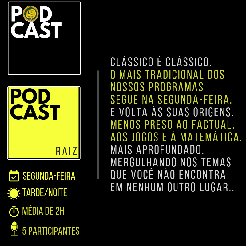 Podcast45's tweet photo. Esta é a base da programação da 6ª temporada do Podcast 45 Minutos - tomando por base o calendário nacional até a Copa América:
#Podraiz: Segunda 🌞
#rodadaA: Domingo 🌙
#rodadaB: Segunda 🌙
#rodadaC: Segunda 🌙
#Telecast: Ao fim dos jogos selecionados 🌙🌞
#Agamenon: Quarta 🌞 https://t.co/lDUNKnHy2o