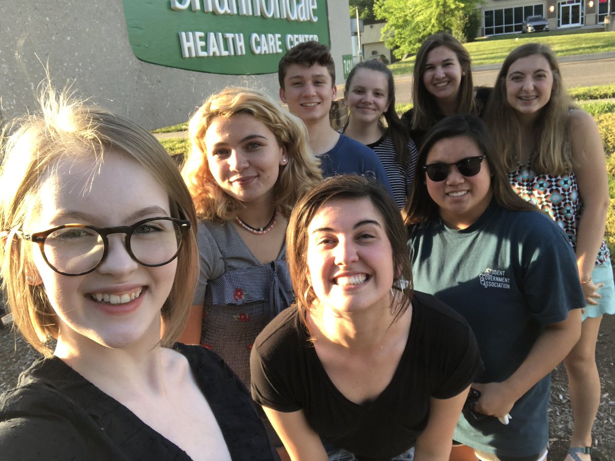 NHS students were able to visit with the residents and help conduct an edible craft activity this evening at Shannondale Health Care Center. Sticky hands and full smiles!