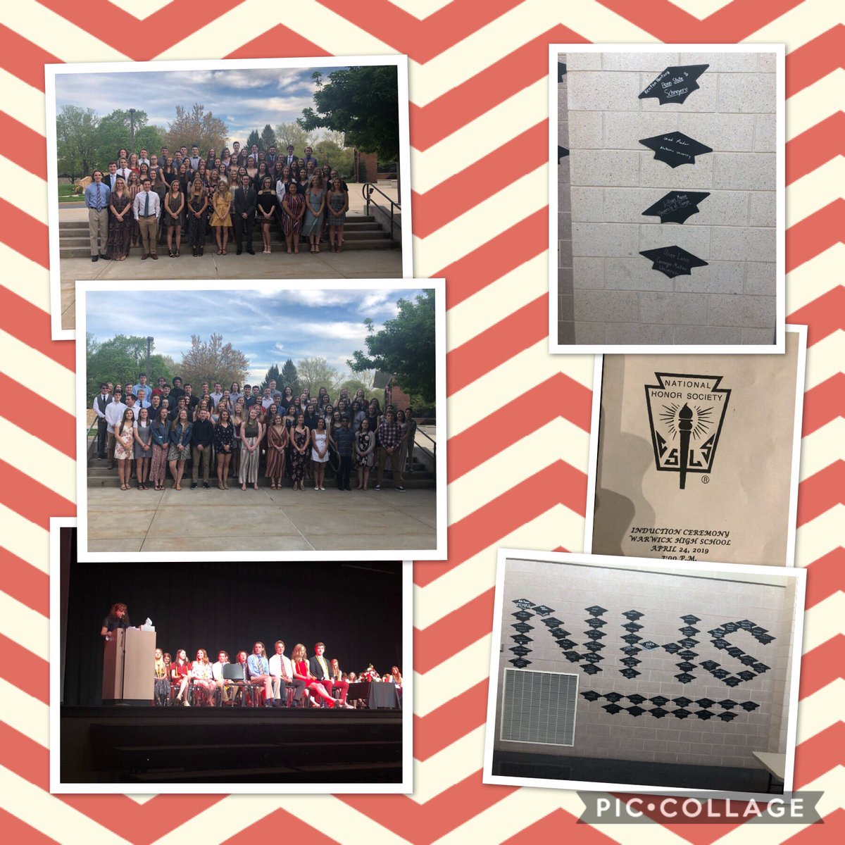 WarwickHSpride's tweet photo. Congrats to our new NHS members. Thank you to our graduating senior members for all of their scholarship, service, leadership &amp; character. https://t.co/3Q6FVBBOqa