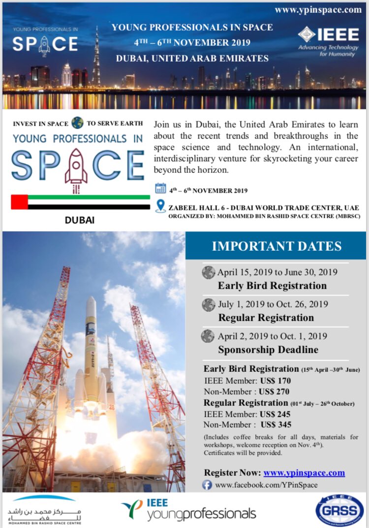 IEEE_UAESection's tweet image. Young Professionals in Space #ieeeuaesection #mbrspacecentre @MBRSpaceCentre @IEEEorg #ieeeyoungprofessionals @IEEEYP