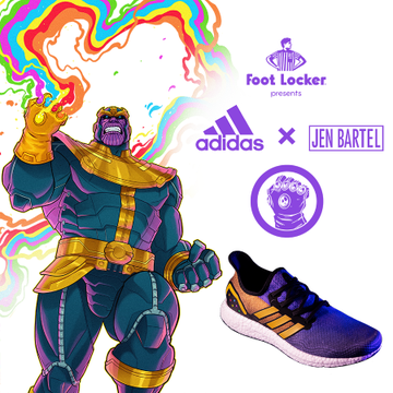 Adidas lanza edición limitada inspirada en Thanos héroes de Marvel