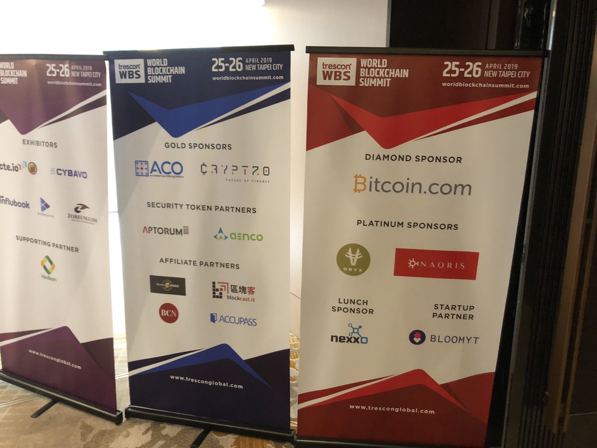 OryxCoin's tweet photo. #WBSTaipei is launched.
OryxCoin is proud supporter and sponsor of the event. https://t.co/RSU0y8jolg