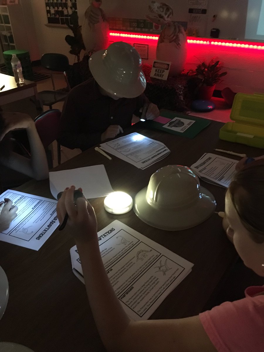 WhittHeather's tweet photo. Jurassic World: Mission 1. My intern did a great job creating learning stations in which students recognized and analyzed specific dinosaurs and whether their traits were influences by heredity or the environment. It was a great day of collaborative learning! https://t.co/SKa3sKrcWO