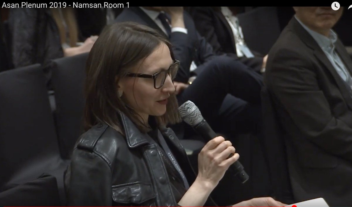 OlgaKrasnyak's tweet photo. I've known about the @asaninst for quite long but got a chance to attend #AsanPlenum only this year. It's a great conference with various speakers and topics covered, although the flows of discussions were a little bit predictable given the speakers' affiliations. https://t.co/Gby41YXrZb