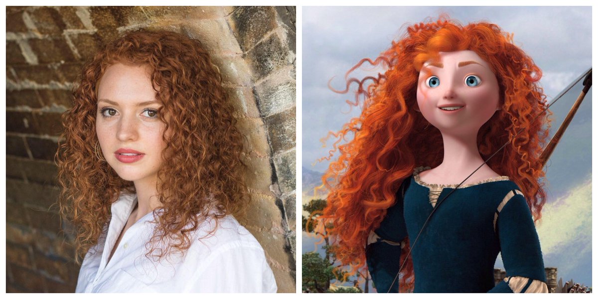 uucomparisons's tweet photo. Mattanah DeWitt and Merida from "Brave" https://t.co/4y1cozaThh