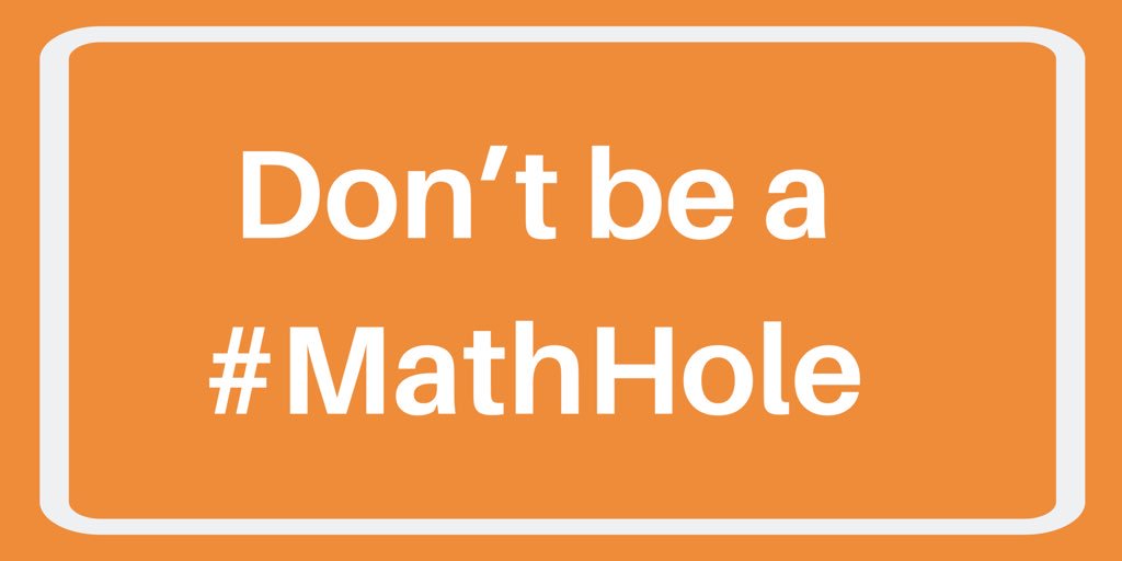 duanehabecker's tweet photo. I thought timed tests on integer facts were a great way to get students to become fluent. I continued to use timed tests even AFTER the research made it clear I was wrong. I was a #MathHole. https://t.co/Hg46YYm3pw