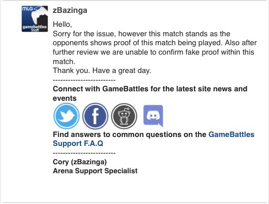 lmpotent's tweet photo. @FatalityDan Damn admins believe there was no fake proof. I thought I was getting banned 🧐 Well good game and hold the L. 💕 https://t.co/N0as1oXB4A