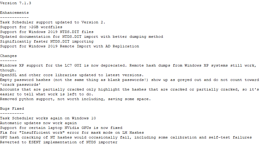L0phtCrackLLC's tweet image. L0phtCrack 7.1.4 is now available!

Site: l0phtcrack.com
Download: lc7.download